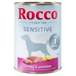 Rocco Sensitive Pack Ahorro 24 X 400 G -Suministros Para Mascotas 38667 pla rocco sensitive turkeypotatoes 400g hs 01 8