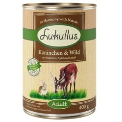 Lukullus Variado En Pack Ahorro: 24 X 400 G 4 Surtidos -Suministros Para Mascotas 400g kaninchen wild 1000x1000bbb 4