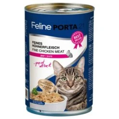 Pack Ahorro Feline Porta 21 Comida Para Gatos 12 X 400 G -Suministros Para Mascotas 4735 pla felineporta21 huhnpur 400g 9