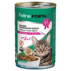Pack Ahorro Feline Porta 21 Comida Para Gatos 12 X 400 G -Suministros Para Mascotas 4755 pla felineporta21 tunaseetang 400g 8