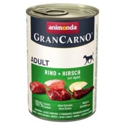 Animonda GranCarno Original Adult En Pack Mixto 17 Animonda GranCarno Original Adult En Pack Mixto -Suministros Para Mascotas 51231 pla animonda grancarno adult rindwildapfel 400g 1