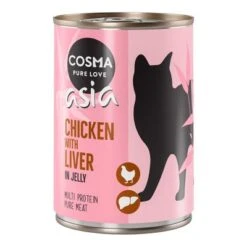 Cosma Asia En Gelatina 6 X 400 G 20 Cosma Asia En Gelatina 6 X 400 G -Suministros Para Mascotas 52937 pla cosma asia chickenliver 400g 8 1