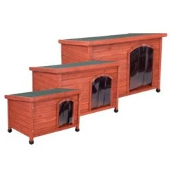 Caseta De Madera Woody Con Puerta Para Perros -Suministros Para Mascotas 55517 55518 55427 pla fg 8265 0