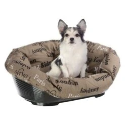 Cesta De Plástico Ferplast Siesta Deluxe Para Mascotas -Suministros Para Mascotas 64518 ferplast hundekorbsofa cities hs 07 4 1