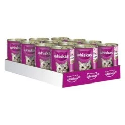 Whiskas 1+ Años En Lata 12 X 400 G -Suministros Para Mascotas 64738 pla whiskas 1plus lachs 12x400g hs 01 7