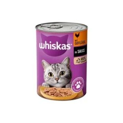Whiskas 1+ Años En Lata 12 X 400 G -Suministros Para Mascotas 64797 whiskas 1plus geflugel 12x400g hs 07 2