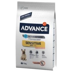 Advance Mini Sensitive Con Salmón Y Arroz -Suministros Para Mascotas 66979 pla advance minisensitive 7 5kg hs 01 2