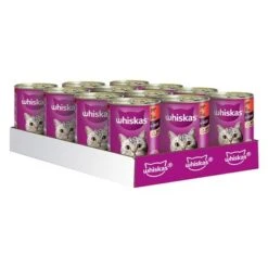 Whiskas 1+ Años En Lata 12 X 400 G -Suministros Para Mascotas 67736 pla whiskas 1plus rind 12x400g hs 01 0