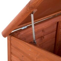 Caseta De Madera Woody Premium Con Puerta Para Perros -Suministros Para Mascotas 70354 hundehuette flachdach fg 1120031 8