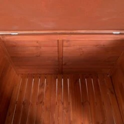 Caseta De Madera Woody Premium Con Puerta Para Perros -Suministros Para Mascotas 70354 hundehuette flachdach fg 1120032 0