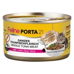 Feline Porta 21 Comida Para Gatos 6 X 90 G 11 Feline Porta 21 Comida Para Gatos 6 X 90 G -Suministros Para Mascotas 7170 pla felineporta21 tunaaloe 90g 0