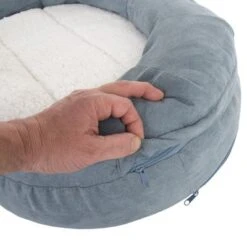 Cama Ortopédica Memory Ovalada Gris -Suministros Para Mascotas 79216 memory oval grau fg 6682 4