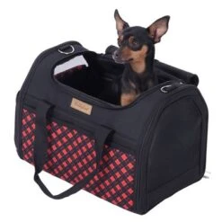 Bolso De Transporte A Cuadros Para Mascotas 38 Bolso De Transporte A Cuadros Para Mascotas -Suministros Para Mascotas 79331 tragetasche hund fg 7517 2