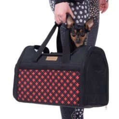 Bolso De Transporte A Cuadros Para Mascotas 37 Bolso De Transporte A Cuadros Para Mascotas -Suministros Para Mascotas 79331 tragetasche hund fg 7520 0