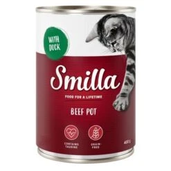 Smilla Tierno Vacuno - Pack De Prueba -Suministros Para Mascotas 80099 pla smilla beefpot duck 400g 9