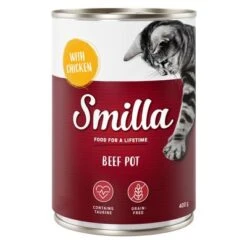 Smilla Tierno Vacuno - Pack De Prueba -Suministros Para Mascotas 80197 pla smilla beefpot chicken 400g 9