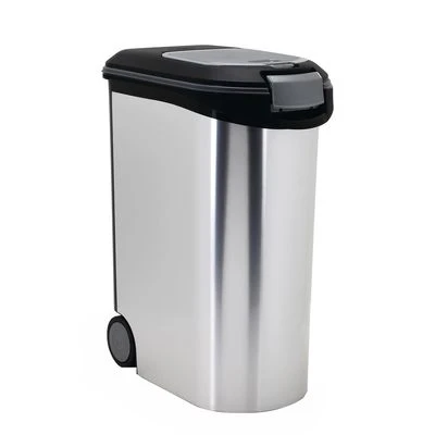 Contenedor De Pienso Curver Con Efecto Metálico Para Perros 2 Contenedor De Pienso Curver Con Efecto Metálico Para Perros - Imagen 2