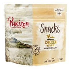Purizon Snacks Sin Cereales Para Perros 3 X 100 G - Pack Ahorro -Suministros Para Mascotas 88402 pla purizon snacks chicken 100g 6