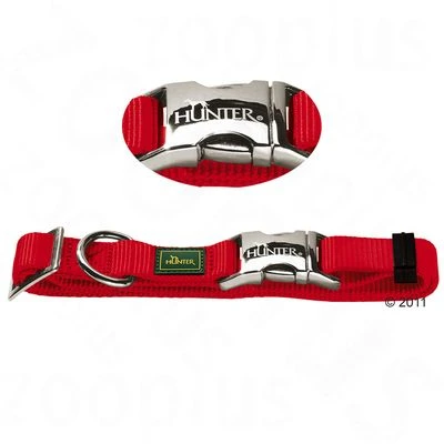 Collar HUNTER Vario Basic Alu-Strong Rojo Para Perros 1 Collar HUNTER Vario Basic Alu-Strong Rojo Para Perros