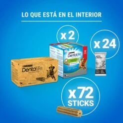 PURINA Dentalife Snacks Dentales Para Perros Grandes (25-40 Kg) 20 PURINA Dentalife Snacks Dentales Para Perros Grandes (25-40 Kg) -Suministros Para Mascotas 982204 what s inside large 1 8