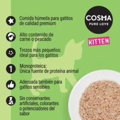 Pack Ahorro: Cosma Original Kitten 24 X 85 G -Suministros Para Mascotas cosma original kitten es 2022 3