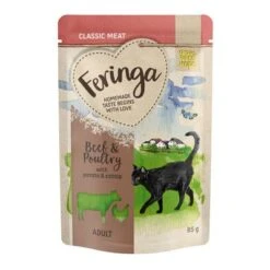 Feringa Classic Meat Menu En Gelatina 12 X 85 G En Sobres -Suministros Para Mascotas feringa classicmeat beefpoultry 85g 1000x1000 1
