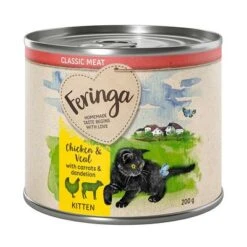 Feringa Kitten 12 X 200 G - Pack Ahorro -Suministros Para Mascotas feringa classicmeat kitten chickenveal 200g 1000x1000 6