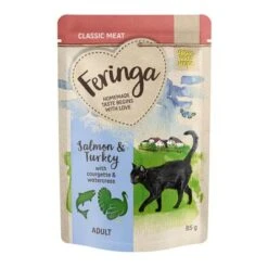 Feringa Classic Meat Menu En Gelatina 12 X 85 G En Sobres -Suministros Para Mascotas feringa classicmeat salmonturkey 85g 1000x1000 0