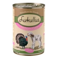 Pack Ahorro Lukullus Junior 24 X 400 G -Suministros Para Mascotas lukullus junior putenherzen lamm 400 g 8