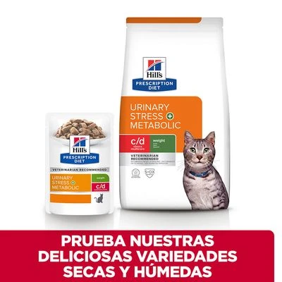 Hill's C/d Multicare Stress + Metabolic Prescription Diet Sobres Para Gatos - Imagen 4