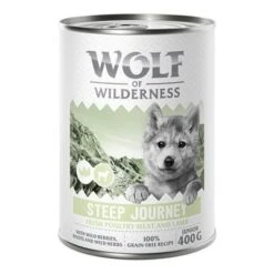 Wolf Of Wilderness Expedition Junior 6 X 400 G -Suministros Para Mascotas poultry jr steep 400g 6