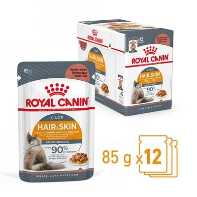 Royal Canin Hair & Skin Care En Salsa 2 Royal Canin Hair & Skin Care En Salsa - Imagen 2