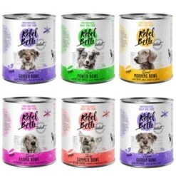 Rebel Belle Adult Comida Vegetariana Y Vegana Para Perros - Pack Mixto -Suministros Para Mascotas rebel belle mixpaket 750g 6