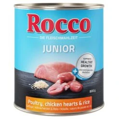 Oferta De Prueba Rocco Junior 6 X 800 G -Suministros Para Mascotas rocco junior poultry 800g 1000x1000 2