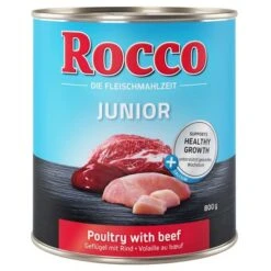 Oferta De Prueba Rocco Junior 6 X 800 G -Suministros Para Mascotas rocco junior poultrybeef 800g 1000x1000 9
