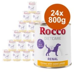 Rocco Diet Care Gastro Intestinal, Pollo Con Chirivía - 800 G -Suministros Para Mascotas rocco nf dietcare 800g renal chicken hs 03 5