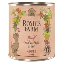 Rosie's Farm Adult 6 X 800 G -Suministros Para Mascotas rosie sfarm adult beef 800g 1000x1000 9
