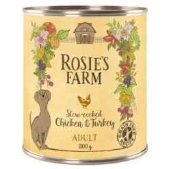 Rosie's Farm Adult 6 X 800 G -Suministros Para Mascotas rosie sfarm adult chickenturkey 800g 1000x1000 0