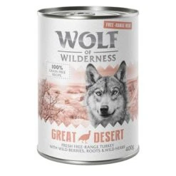 Wolf Of Wilderness Free Range 24 X 400 G - Pack Ahorro -Suministros Para Mascotas wow freerange greatdesert 400g 1000x1000 6