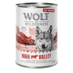 Wolf Of Wilderness Free Range 24 X 400 G - Pack Ahorro -Suministros Para Mascotas wow freerange highvalley 400g 1000x1000 7