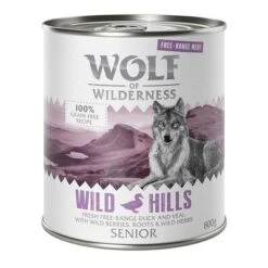 Wolf Of Wilderness Free Range Senior 6 X 800 G -Suministros Para Mascotas wow freerange senior wildhills 800g 1000x1000 1 4