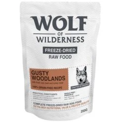 Wolf Of Wilderness Gusty Woodlands Con Vacuno, Bacalao Y Pavo -Suministros Para Mascotas wow freezedried gusty woodlands 250g 1000x1000 8