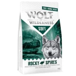 Wolf Of Wilderness Soft Rocky Spire Pollo De Corral Y Pintada -Suministros Para Mascotas wow soft rockyspires frontright 1kg 1000x1000 1 1